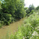 Stufe flussauf Wehranlage